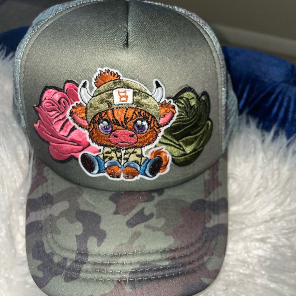 Women’s Custom Made Camo Cow Hat